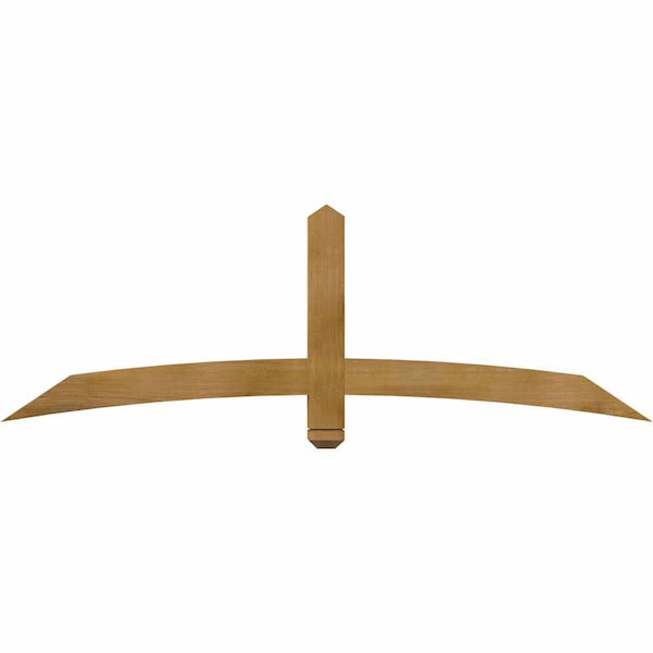 Ekena Millwork Bellingham Rough Sawn Timber Gable Bracket, Western Red Cedar, 72"W x 24"H x 4"D x 4"F, 8/12 Pitch GBW072X24X0404BEL00RWR - main
